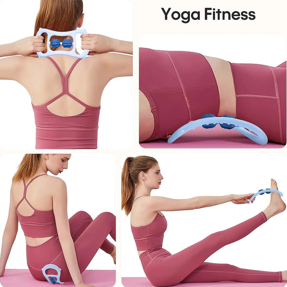 Portable Round Massager Roller – Waist, Abdominal & Leg Clip Tool for Cellulite, Stovepipe & Meridian Massage