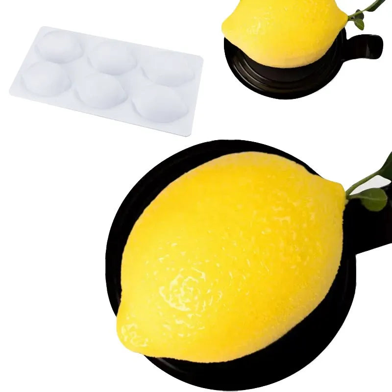 3D Fruit Shape Silicone Cake Mold — French Dessert Baking Tools for Brownies, Mousse & Pastry Decoration