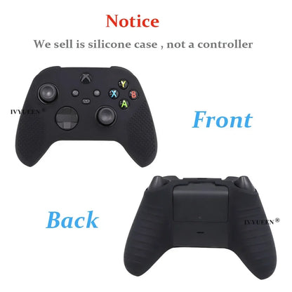 IVYUEEN MixColor Protective Silicone Case for Xbox Series S/X Controller — Thumbstick Grip Caps & Gamepad Cover