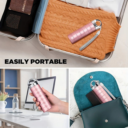 Metal Travel Pill Organizer — Portable Waterproof 7-Day Weekly Medicine Box, Large Aluminum Alloy Container