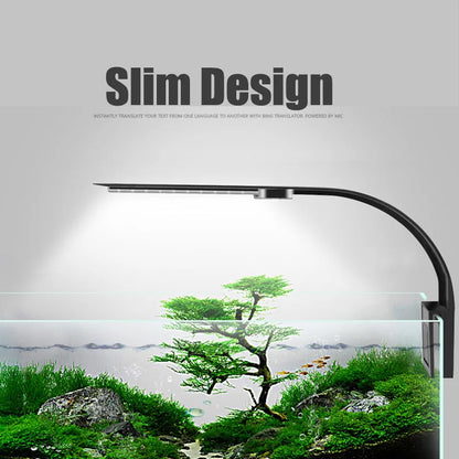 Super Slim LED Aquarium Grow Light: 5W/10W/15W Waterproof Clip-on Lamp for Fish Tank - Lighting Plants Aquatic Plant Lighting