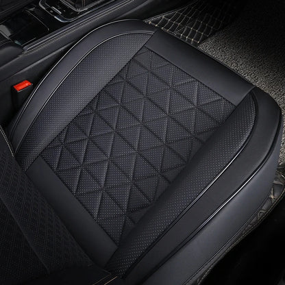 Universal PU Leather Car Seat Cover - Front Seat Cushion Protector Mat
