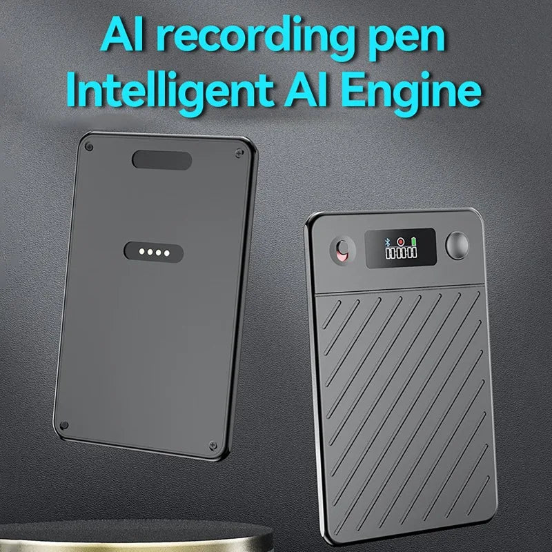 AI Voice Recorder with Display Screen – 8–256GB Smart Digital Voice Recorder with Transcription, Summarization & Translation Features, Intelligent Note Taking Device