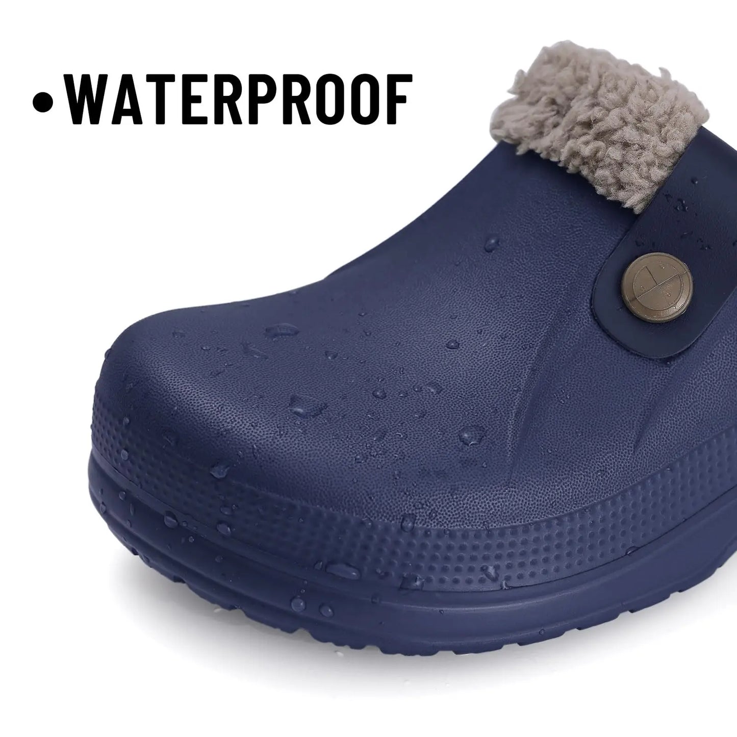 Bebealy Casual Women’s Garden Shoes & Warm Fluffy Men’s Waterproof Winter Slippers – Outdoor Antiskid Classic Leopard Design