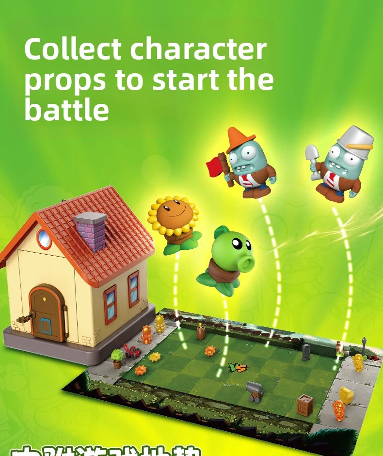 Plants vs Zombies Dave's Surprise House Toy Set – Collectible Figures with Interactive Play Features for Kids Gift