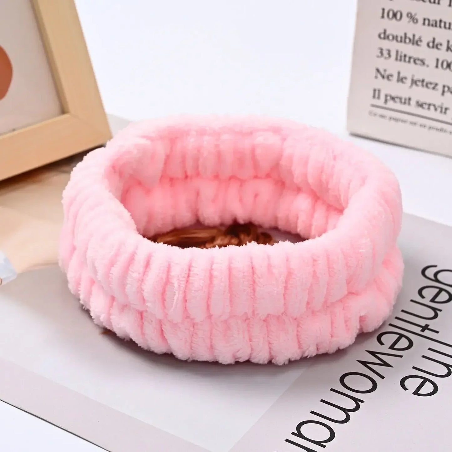 Microfiber Wrist Washband – Absorbent Wrist Sweatband Scrunchies for Women, Face Wash Towel Band, Headband Accessory