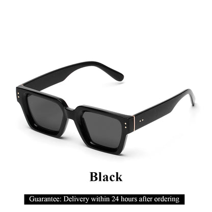 Ruiao 2024 Luxury Premium Designer Sunglasses – Black Square Shades for Men & Women
