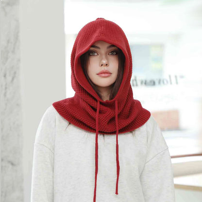 Women’s Winter Beanie Hat with Knit Balaclava – Neck Warmer & Ski Snow Scarf