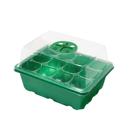 12-Well Plastic Seedling Tray | Insulated Pot for Succulent & Seed Sowing