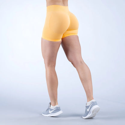 Women’s Impact Seamless Yoga Shorts — Scrunch Bum Low Waist Butt-Lifting Gym & Running Workout Leggings