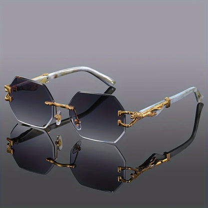 2025 Geometric Leopard Print Sport Sunglasses for Women – Lightweight Durable Streetwear Fashion UV Protection Glasses