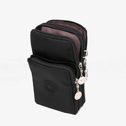 New Women's Nylon Mobile Phone Bag - Coin Purse, Shoulder Strap, Small Crossbody Bags for Wallet, Travel Purse