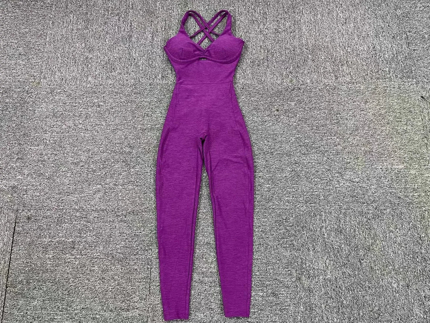 Women’s Black Sporty Jumpsuit – 2025 Workout Yoga Gym Set with Push-Up Fitness Overalls