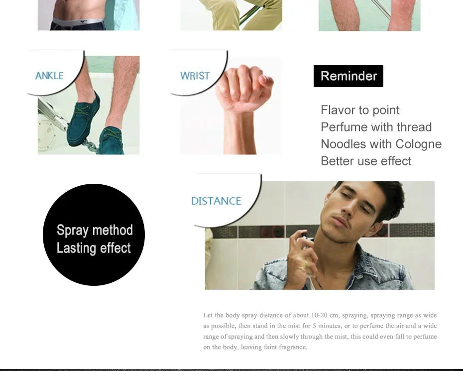 Hot Sale Self-Confidence Cologne for Men – Fresh Temptation Fragrance, Gentleman Perfume Atomizer