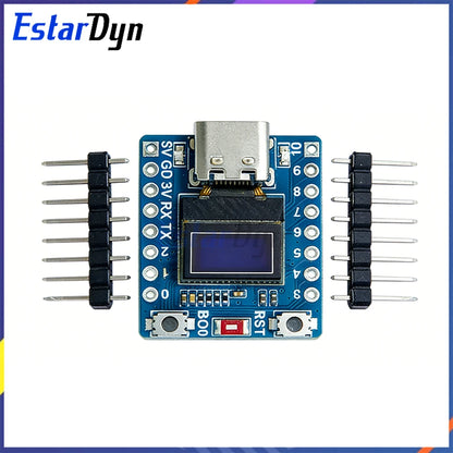 ESP32-C3 SuperMini Development Board with 0.42-Inch OLED - WiFi Bluetooth Module with Ceramic Antenna for DIY Projects