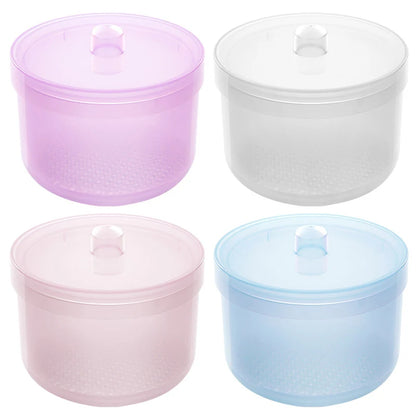 Nail Drill Bit Cleaning Box - Double-Layer Filtration Disinfection & Manicure Storage Case
