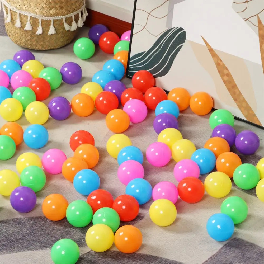 100PCS Colorful Soft Outdoor Water Balls – Pool & Ocean Wave Balls for Kids, Baby Toys, Eco-Friendly Stress Relief Air Balloons