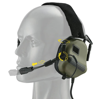ARM NEXT F10 Tactical Headset — Noise-Canceling Hunting & Shooting Headphones with Brackets, Compatible with Wendy M-LOK ARC Helmet
