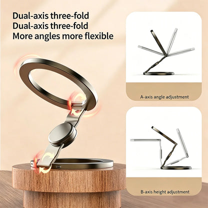Double-Sided Magnetic Phone Ring Holder - 360° Rotatable Ultra-Thin Glitter Grip Stand