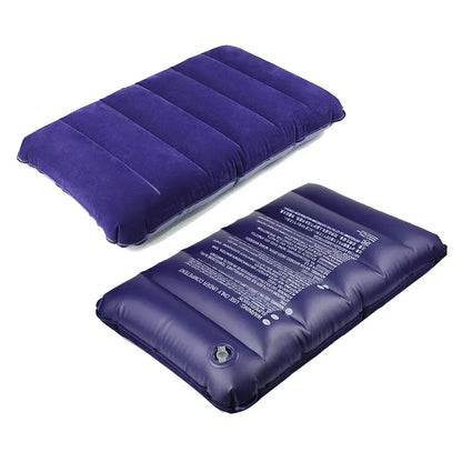 47x30cm Air Cushion Pillow - Folding Inflatable Travel Pillow, Outdoor Camping Sleep Cushion, Backrest Head Rest