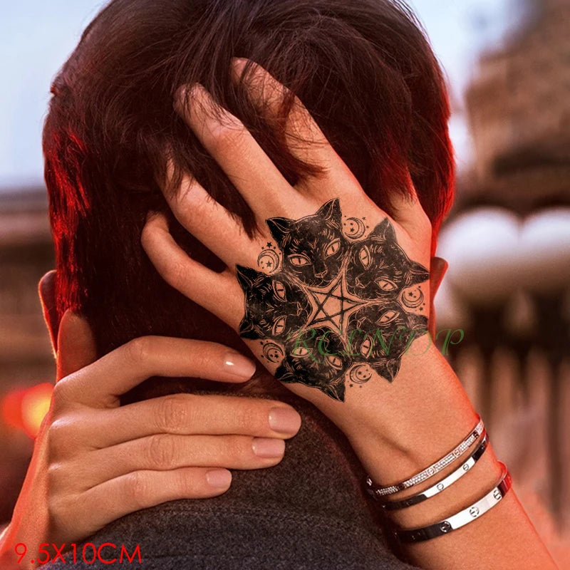 Waterproof Temporary Rose Flower Tattoo Stickers – Fake Flash Body Art for Men & Women Hands and Body