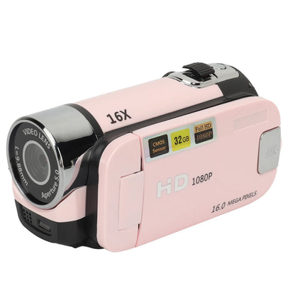 D90 1080P 16MP Digital Camera – 2.4" Rotatable Screen, 16X Zoom, HD Video Recorder with Fill Light