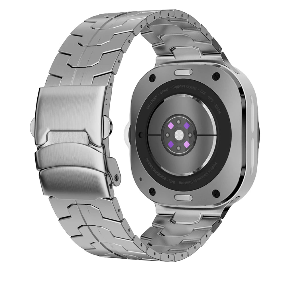 Stainless Steel Strap for Samsung Galaxy Watch Ultra 2025 – Metal Correa Band 47mm No-Gap Bracelet for Men
