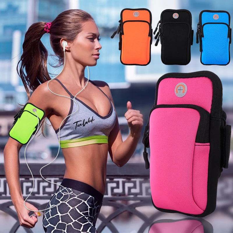 Waterproof Sports Arm Bag: Running Mobile Phone Pouch for Men & Women - Jogging Outdoor Fitness Accessory