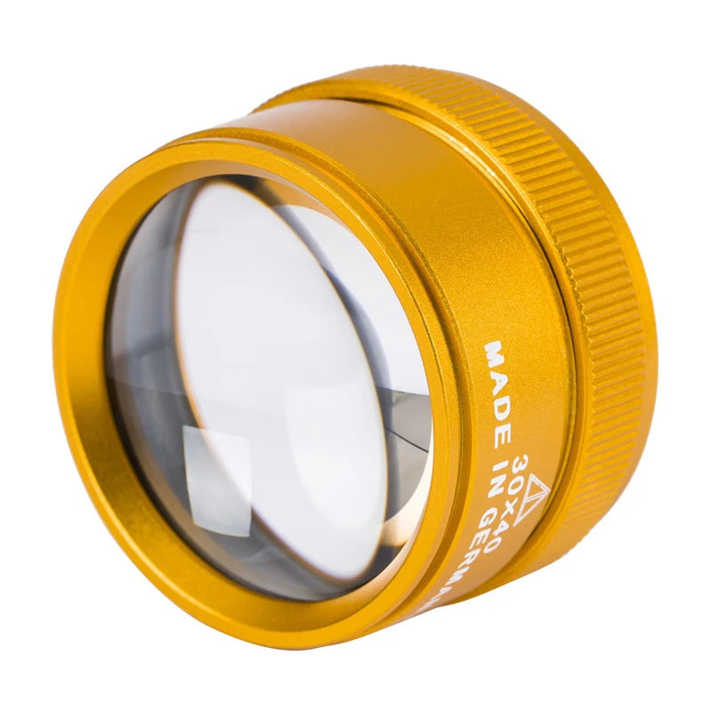 30x Metal Magnifier Loop – Jewelry Identification & Repair Microscope for Circuit Boards & Watches