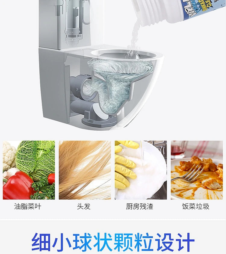 100g Powerful Sink Drain Cleaner – High-Efficiency Clog Remover, Kitchen Sewer & Pipe Cleaning Powder