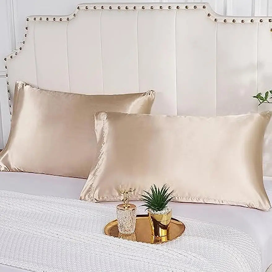 Boost Beauty Sleep Silky Satin Pillowcases - Cooling, Hair & Skin-Friendly, Easy-Care Sleep Essentials