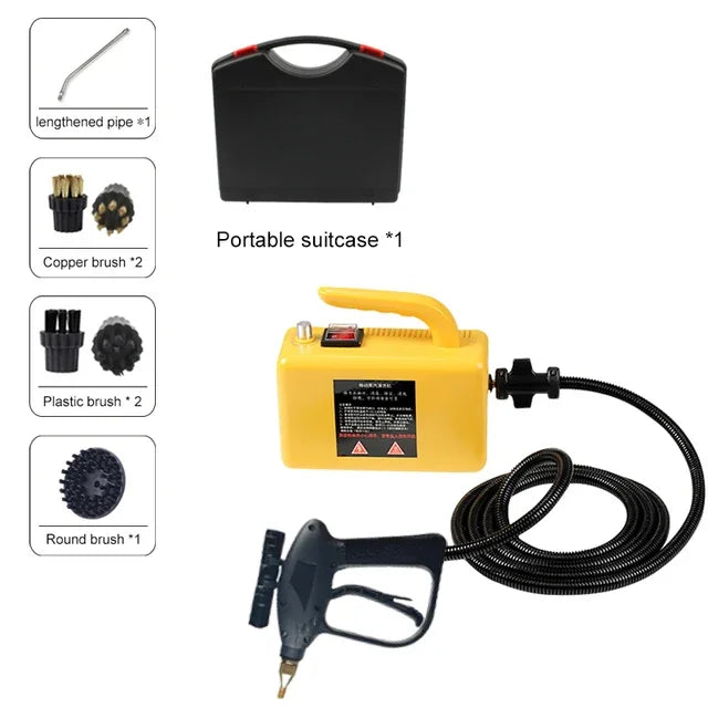 High-Temperature Steam Cleaner for Home Appliances – Sterilization, Kitchen Hood & Car Cleaner, US/EU Plug