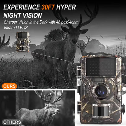 Wildlife Hunting Trail Camera - Infrared Night Vision Motion Activated Outdoor Game Surveillance Cam