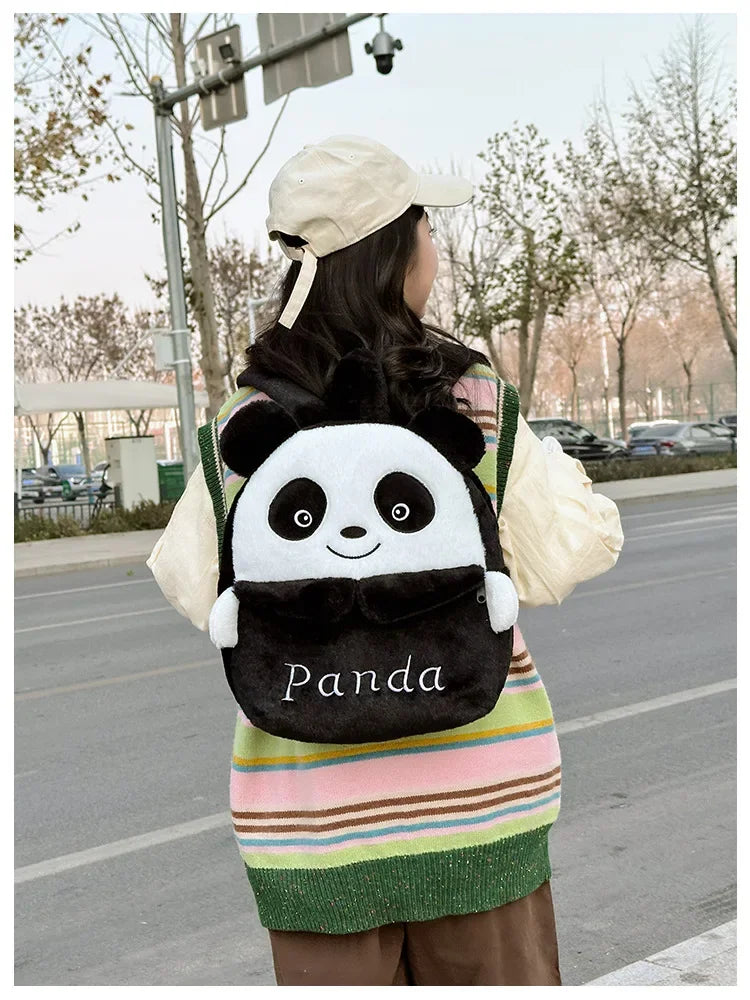 Kuromi & Cinnamoroll Plush Backpack — Cute Cartoon Soft Daypack for School, Travel & Daily Use
