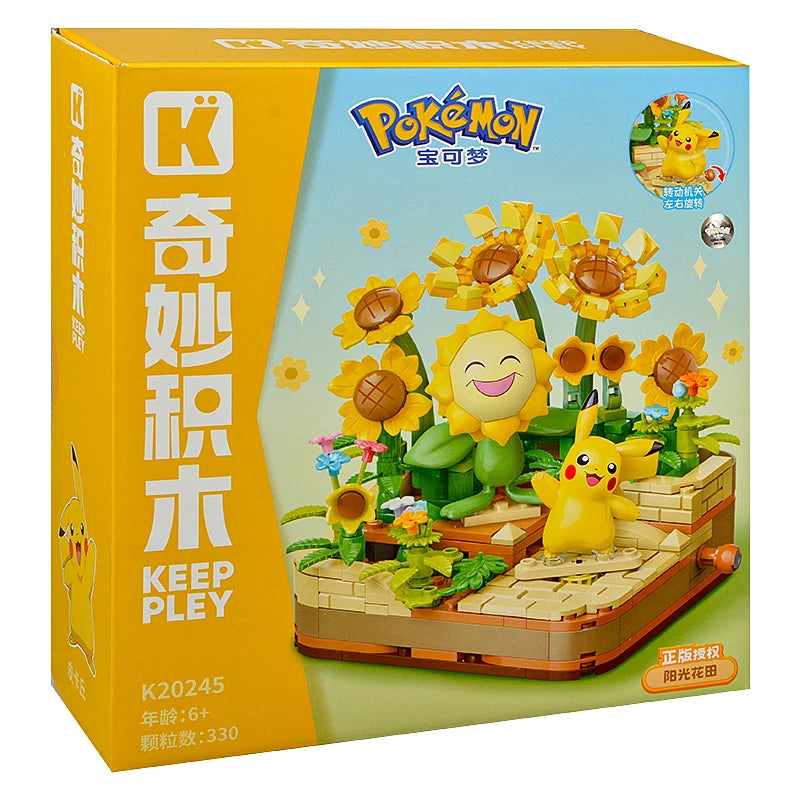New Anime Pokémon DIY Building Block Toys – Pikachu, Sylveon, Togepi Cartoon Figures for Home Decoration