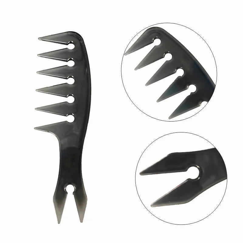 Men's Professional Wide Tooth Hair Comb & Brush – Barber-Grade Hair Styling Tool for Men