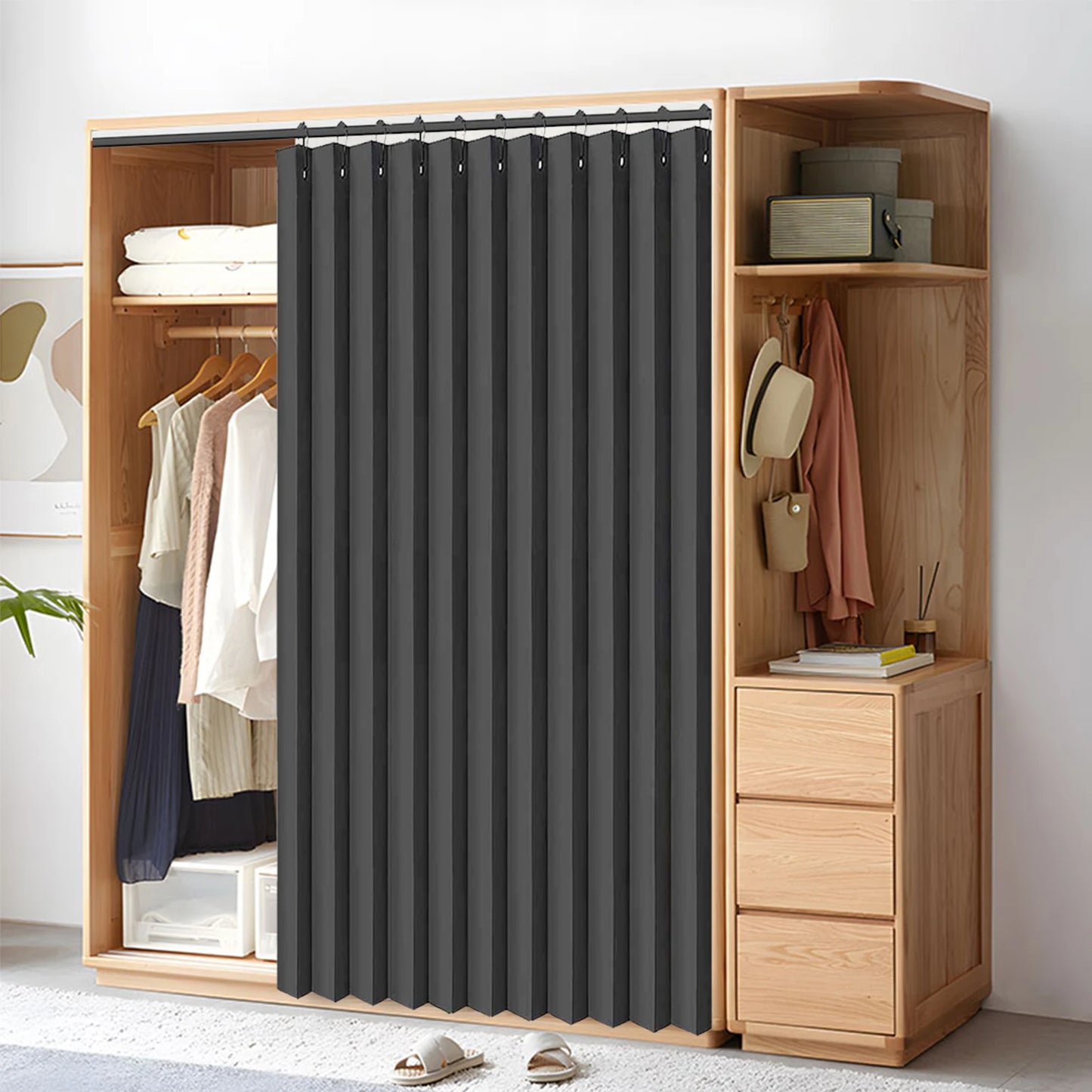 Extra Large Blackout Waterproof Curtain – Thermal Insulated Sliding Door & Shower Drapes for Living Room & Bedroom
