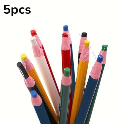 5-Pack Water-Soluble Sewing Marker Pencils – DIY Tracing Tools for Handmade Sewing
