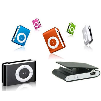 Mini Clip MP3 Player – Portable USB Music Player with TF Card Support, Stylish & Colorful Walkman Design