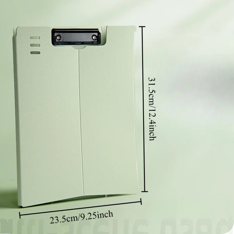 A4 Document Folder with Stand - Collapsible File Booklet & Vertical Writing Board Holder