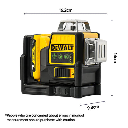 Dewalt DW089LG Laser Level – 12-Line 360° Vertical Laser with 12V Lithium Battery for Outdoor Use
