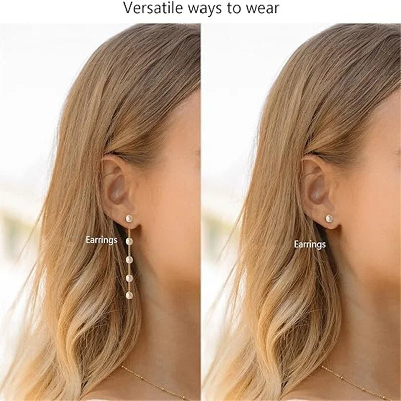 Unique Beaded Jewelry Set with Tassel Pearl Necklace – Retro Chain Choker for Women