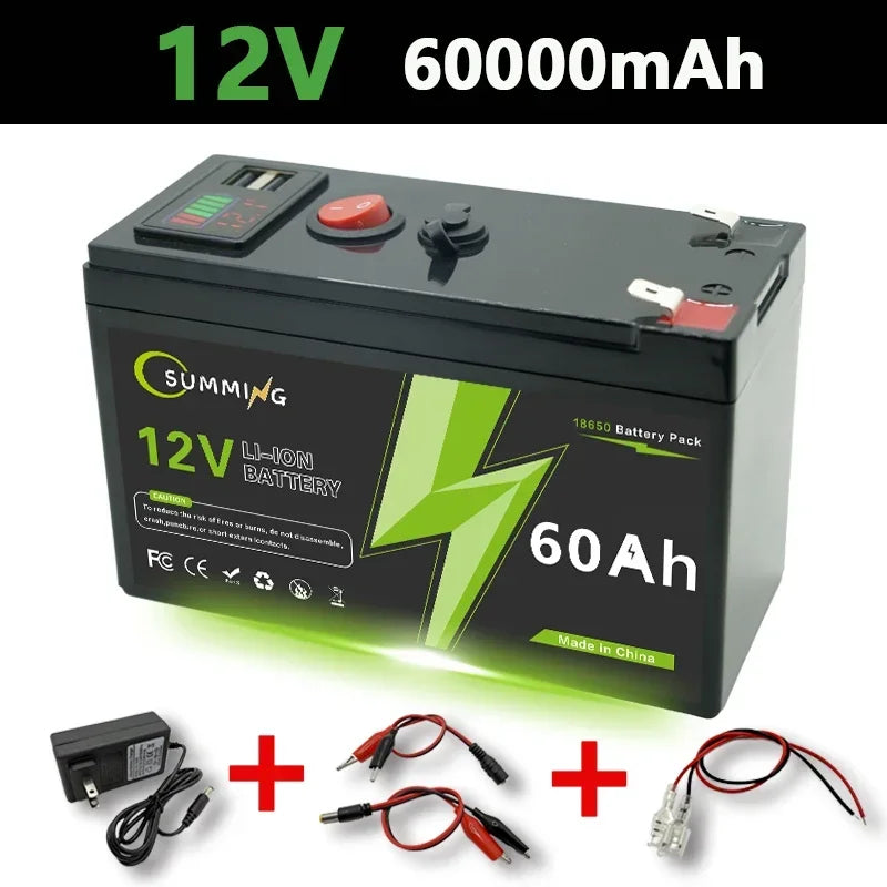 LiFePO4 12V 150Ah Rechargeable Lithium Battery – Built-in BMS, Ideal for Ride-On Toys, Solar Panels, Fish Finders & Power Wheels