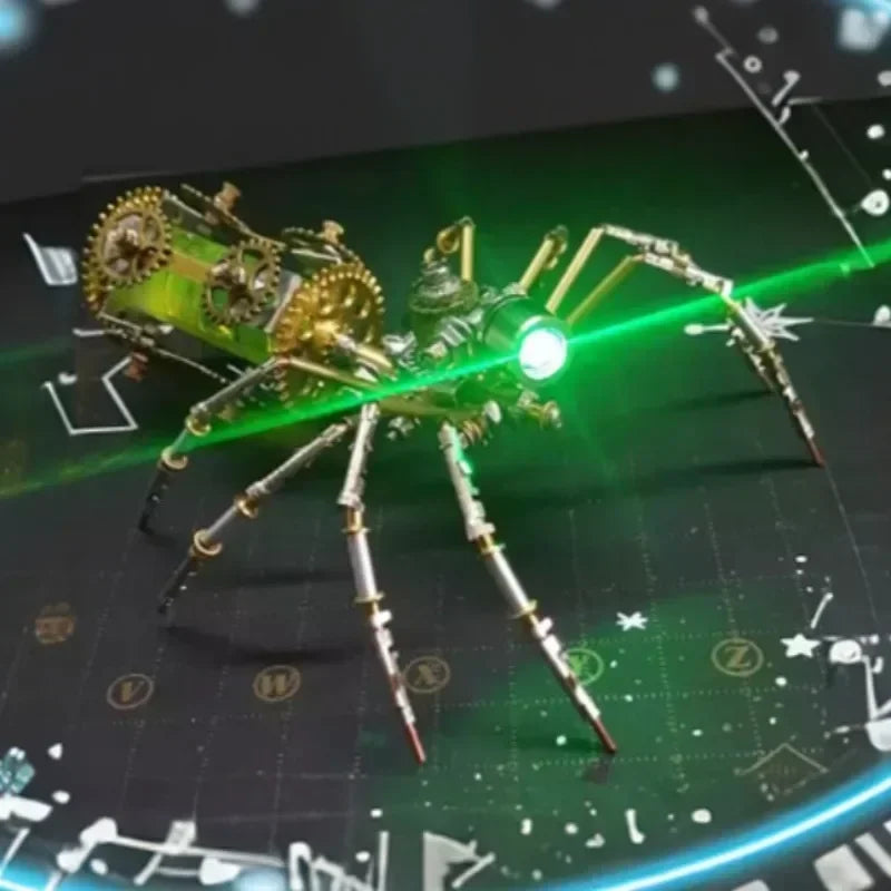 DIY 3D Mechanical Spider Metal Model Kit – Cyberpunk Insect Puzzle Assembly Creative Handmade Building Toy for Adults & Teens