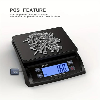 30KG/1G Digital Kitchen Scale – High Precision Household Food Weight Scale with LCD Display, Electronic Balance Scale for Cooking & Baking