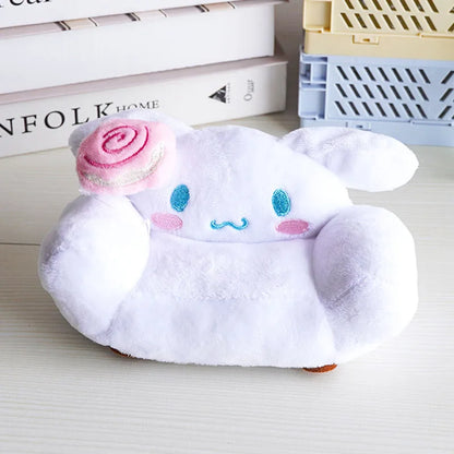 17cm Labubu Doll Storage Bag — Cute Transparent Cotton Crossbody Bag for Toy Display & Mini Sofa Accessories
