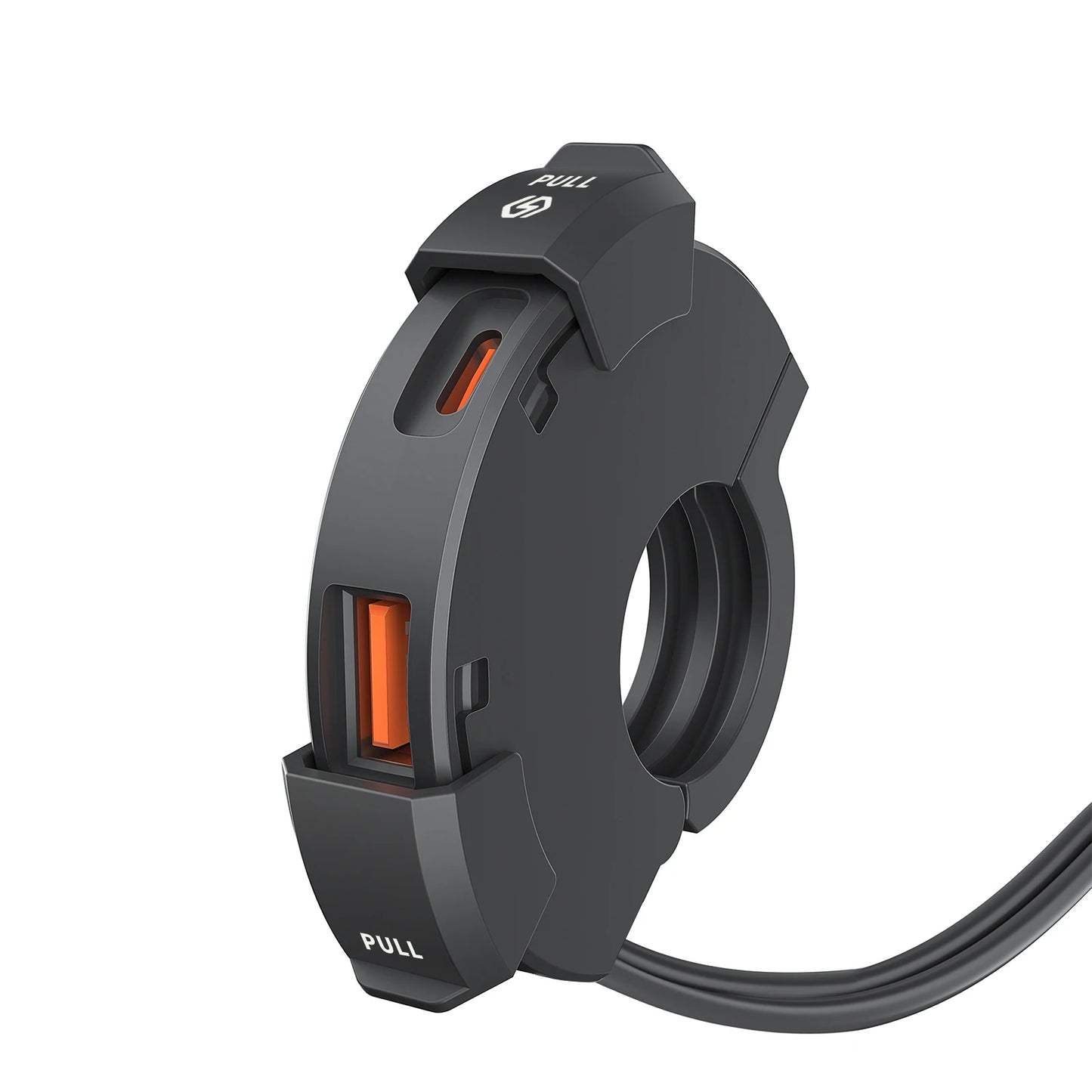 48W Quick Charge PD & QC3.0 Motorcycle USB Charger – Waterproof Handlebar Mount, 12V-24V Power Adapter