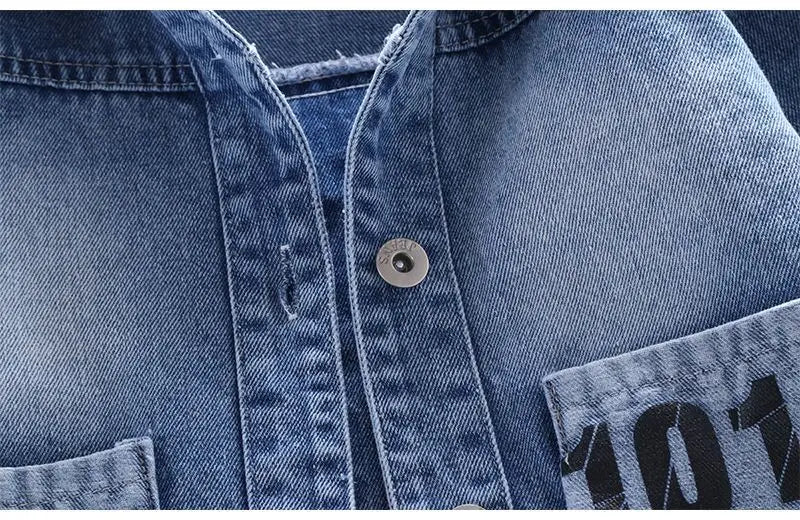 Mickey Denim Jacket for Kids – Cartoon Jean Coat for Boys & Girls, Stylish Autumn Outerwear