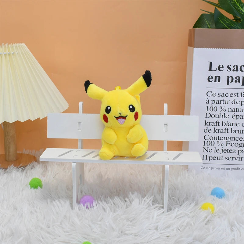 Pokemon Eevee Family Keychains – Plush Toy Pendants of Glaceon, Vaporeon, Sylveon, Espeon & Flareon, Cute Anime Stuffed Dolls, Perfect Birthday Gift