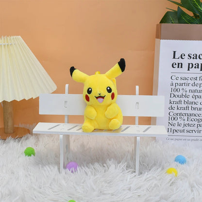 Pokemon Eevee Family Keychains – Plush Toy Pendants of Glaceon, Vaporeon, Sylveon, Espeon & Flareon, Cute Anime Stuffed Dolls, Perfect Birthday Gift